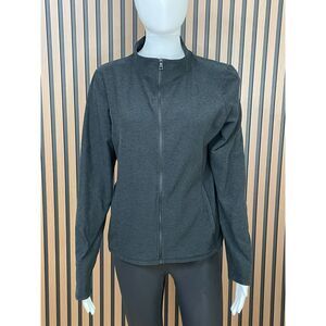 Beyond Yoga Spacedye On The Go Women's XL Black Jacket Polyester Track Mock Neck